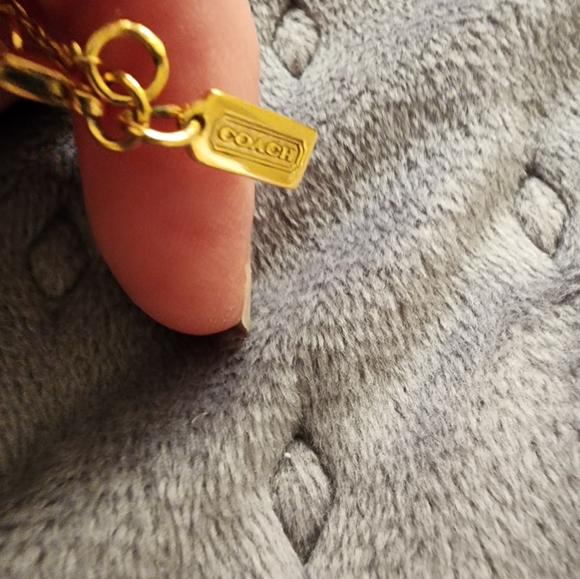 Coach Open Heart Pave CZ Gold Necklace - Picture 3 of 12